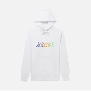 Aimé Leon Dore Gradient Logo Hoodie Size Medium Barely Worn